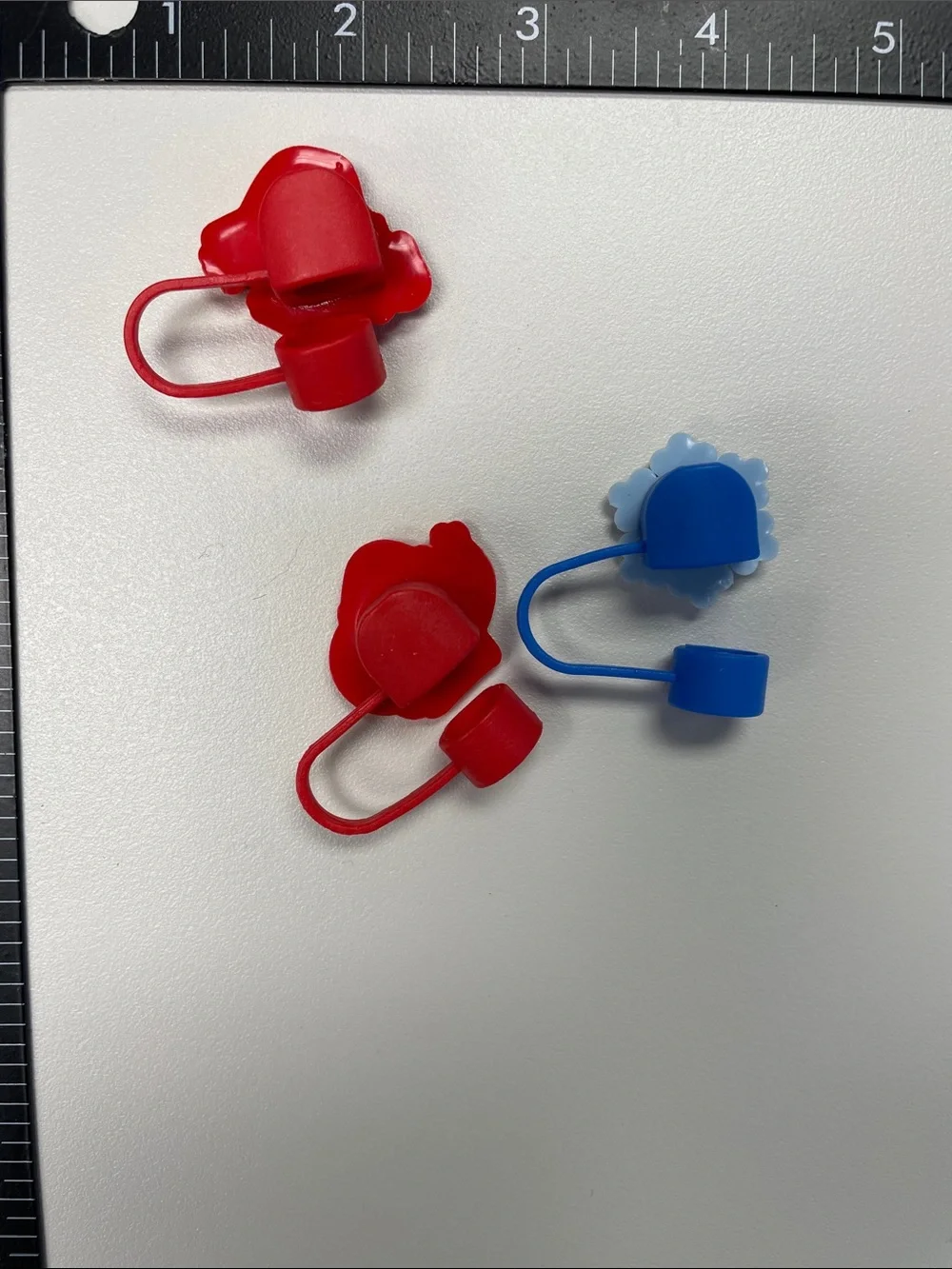 Holiday Santa and Snowflake Finger Puppets - Red & Blue